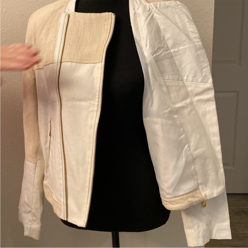 Ellen Tracy jacket Cream and White Women's - Picture 5 of 7